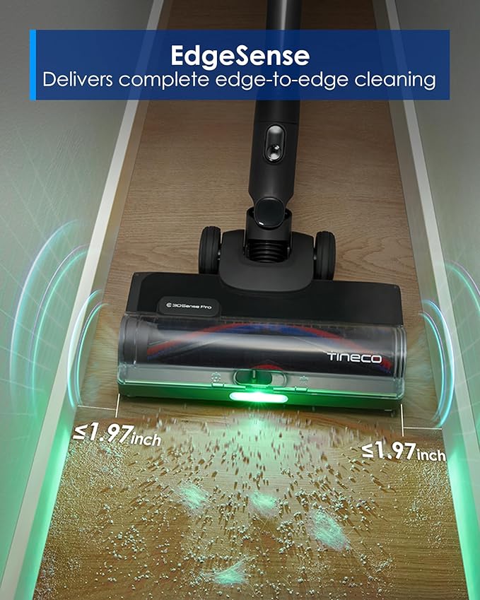 Tineco Pure ONE S70 Cordless Vacuum Cleaner 200AW Powerful Suction Up to 95min Runtime Zero Tangle Brush180° Foldable Tube Stick Vacuum Cleaner for Pet Hair Carpet &amp Hard Floor (Gray)