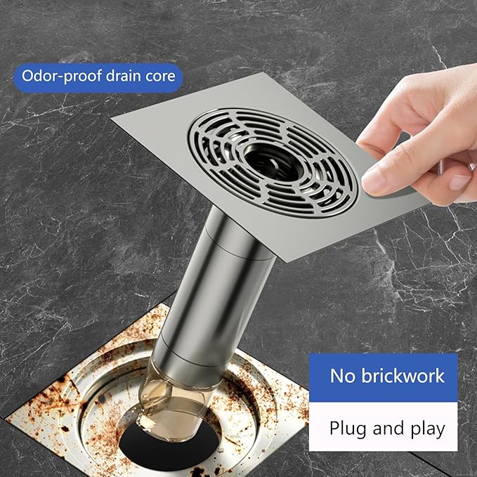 Portable Sturdy Stainless Steel Bathroom Drain Effective Hair and Debris Catcher for Daily Household Use Drain Solution