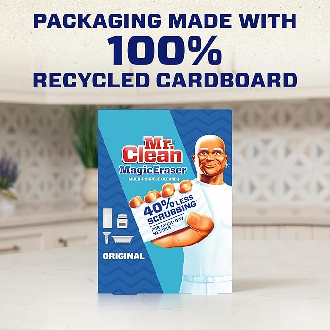 Mr. Clean Original Magic Eraser Cleaning Pads with Durafoam 19 Count