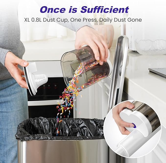Vaccum Cleaner for Home Corded Stick Vaccum 600W 22KPA for Pet Hair Handheld Vaccum Ultra-Light the Elderly and the Young Friendly Hardwood Floor Lightweight Vaccum for Dorm Apartment Essential
