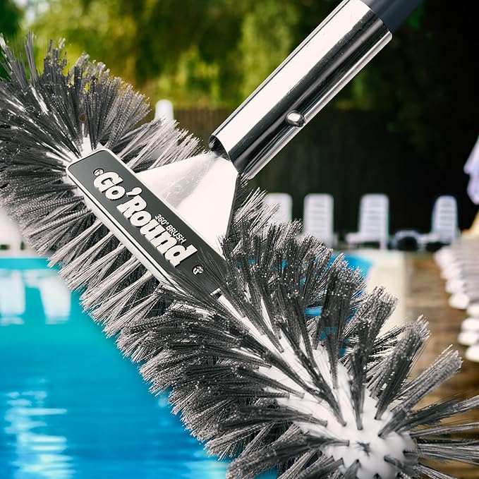 GoRound 360 Stainless Steel Pool Brush 18 inches