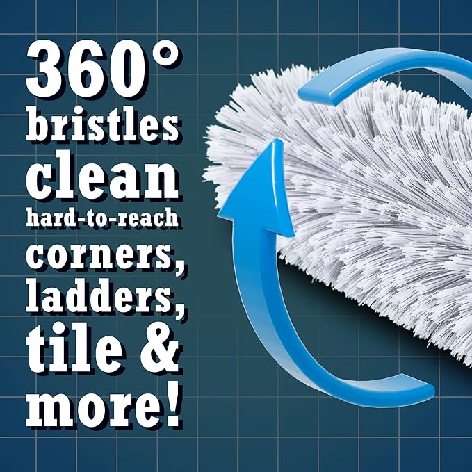 GoRound 360 Pool Brush Pack (18in Stainless/Polypropylene Steel + 24in Polypropylene)
