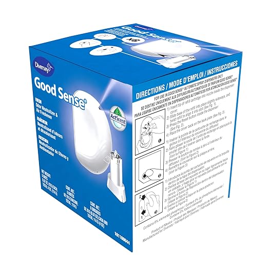 Diversey 101109644 Good Sense Odor Neutralizer &amp Air Freshener Commercial Automatic Spray System Fresh Scent Refill Cartridge 0.67-Ounce 6-Count (1 Box)