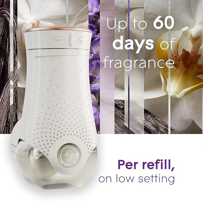 Glade PlugIns Refills Air Freshener Scented and Essential Oils for Home and Bathroom Lavender &amp Vanilla 6.7 Fl Oz 10 Count