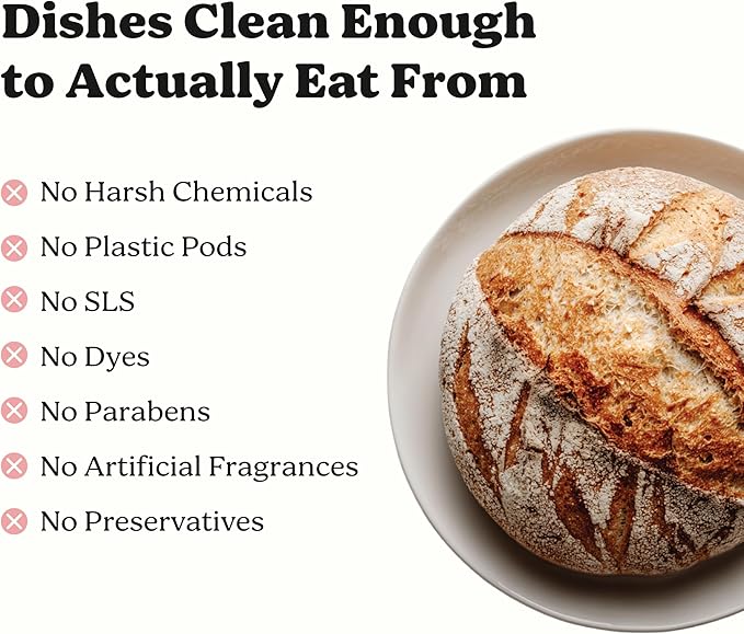 Pronounce Dishwasher Detergent Powder - Cleaner Ingredients Fragrance Free - Ultra Concentrated Cuts Grease and Grime Dishwasher Pods Alternative (Residue-Free). (160 Loads Unscented)