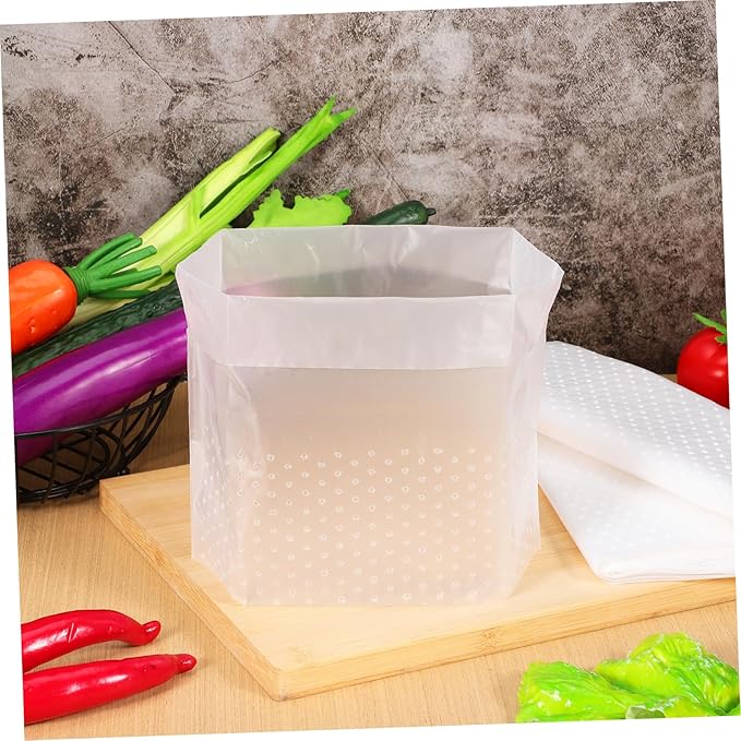 150 Pcs Transparent Kitchen Sink Strainer Bags Upright Food Waste Trash Bags with Drain for Daily Use Picnic Bedroom Office Garbage Disposal Liners