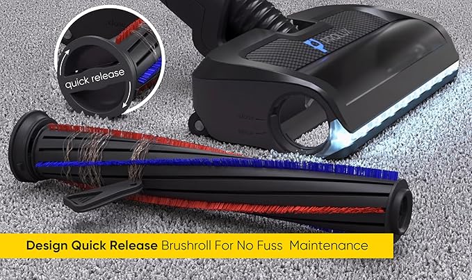 Prolux RS7 PRO Cordless Handheld Stick Vacuum for Professsional Home and Office Cleaning with Three Batteries