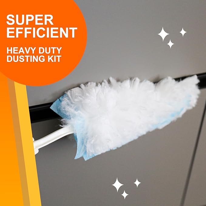 360 Duster Refills for Swiffer Refill Kit with 50 Dusters for Cleaning Home &amp Car Heavy Duty Multi Surface