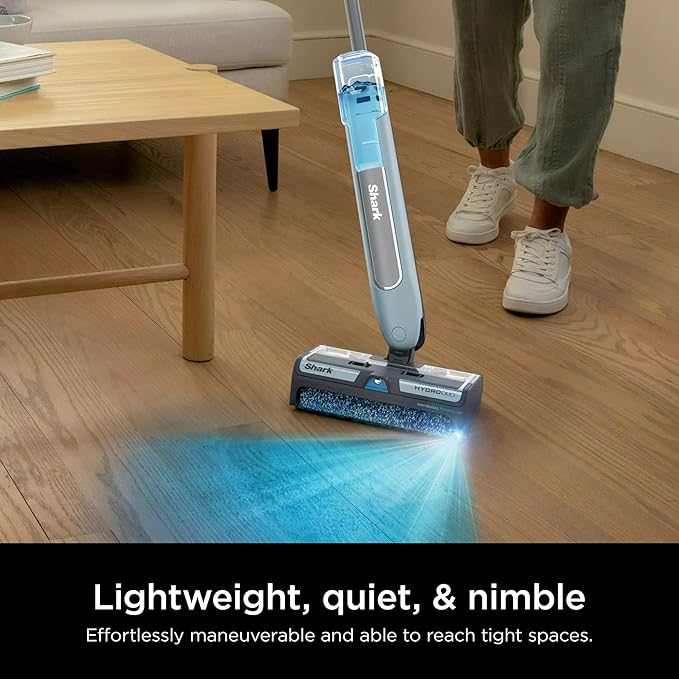 Shark HydroDuo with Dirt-Reveal Technology Cordless Everyday Hard Floor Cleaning System Wet &amp Dry Debris Pickup Mops &amp Scrubs All at Once Hardwood Tile Laminate &amp Stone WW200 (Rene