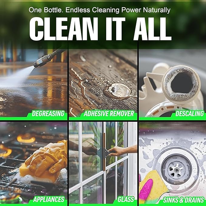 Eco Solutions Vinegar Cleaning Solution - multipurpose cleaning vinegar for home outdoors &amp automotive 20% vinegar concentrate (5.3 Gallon (20 Litre))
