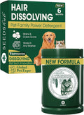 Pet Hair Remover for Laundry - Dog &amp Cat Upgraded Higher Hair Dissolution Detergent + Stain Remover 6-Month Supply HE/Top/Front-Load Compatible Removes Residue &amp Odors Septic Safe