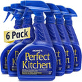 HOPE'S Perfect Kitchen Cleaner Spray - 32 Oz No-Residue All Purpose Cleaning Spray - Multisurface Degreaser for Counters Stoves Microwaves and More - Pet and Home Safe - Pack of 6