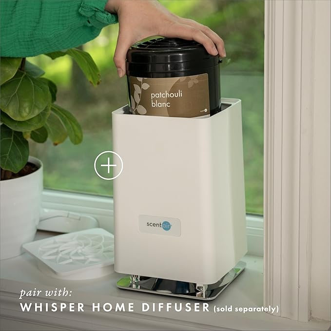 ScentAir Whisper Home Monthly Plug-in Refill Fragrance Cartridge for Home and Office Patchouli Blanc