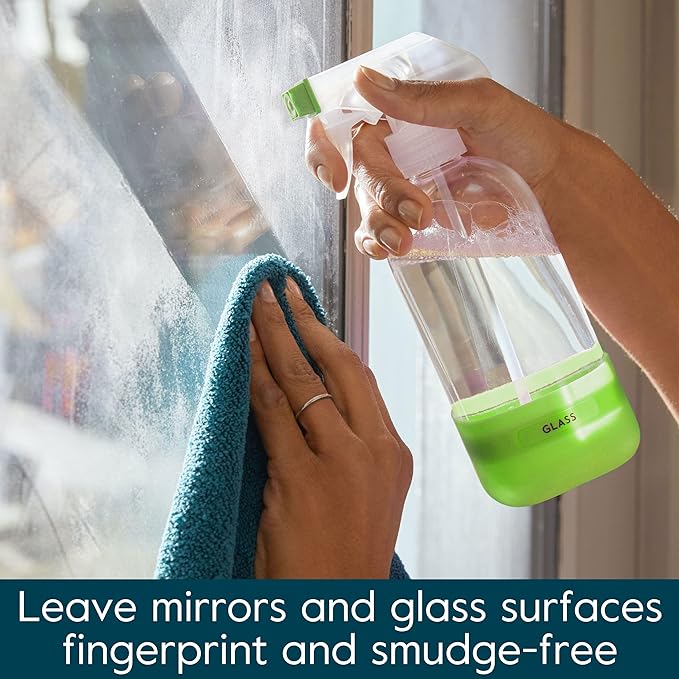 Grove Co. Glass Cleaner Refill Concentrate (6 x 1 Fl Oz) Streak Free Plant-based Household Cleaning Supplies No Plastic Waste Orange &amp Rosemary Fragrance 3 x 2 Pack Refills