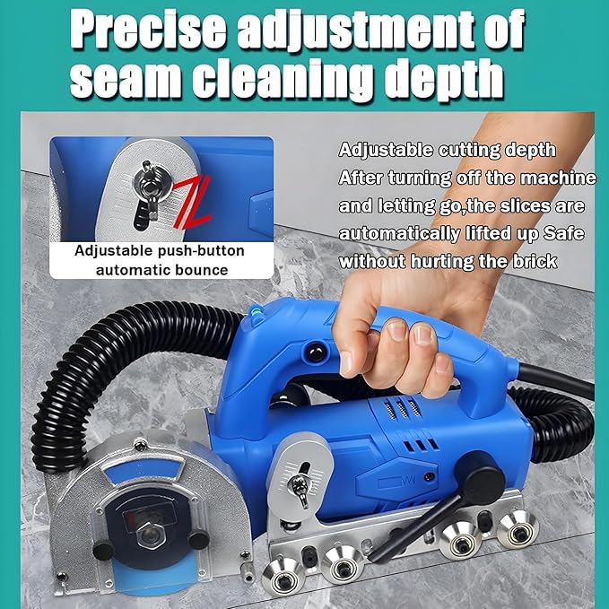 Electric Tile Joint Cleaning Machine - Automatic Grout Cleaner for Ceramic Tiles Shower &amp Bathtub Seam Tool Efficient Floor Cleaner