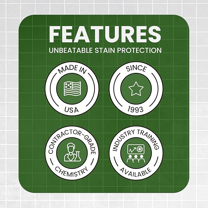 Easy Etch – Acid-Based Tile &amp Grout Cleaner Concentrate (Grout Haze/Mortar Smear Remover Mineral Deposit &amp Rust Stain Remover Grout Prep for Color Sealer)
