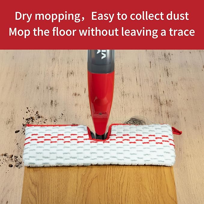 5 Pack Microfiber Mop Refills - Spray Mop &amp Flat Mop Replacement Pads | Mop Heads Replacements Compatible with ProMist MAX Washable &amp Reusable Mop Refills