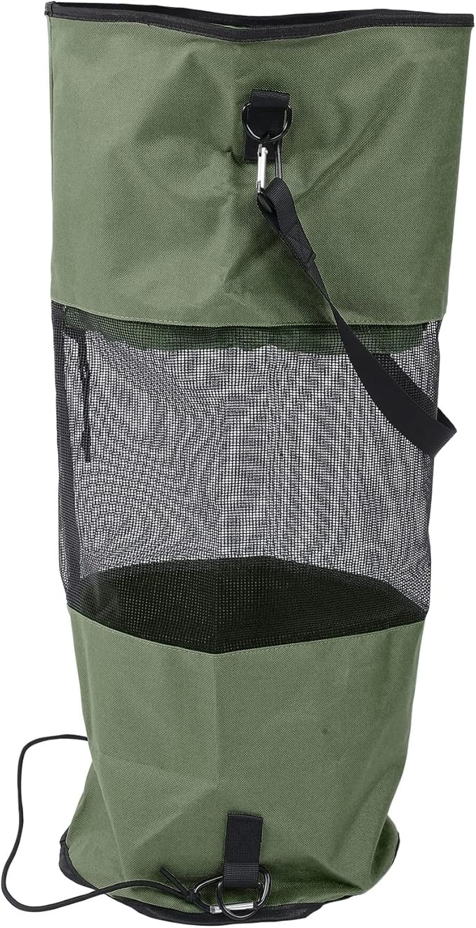 Boat Trash Bags Waterproof Reusable Oxford Cloth 33.1 Inch Height 10.2 Inch Diameter - Portable Mesh Design Lightweight and Durable Ideal for Outdoor and Marine Use