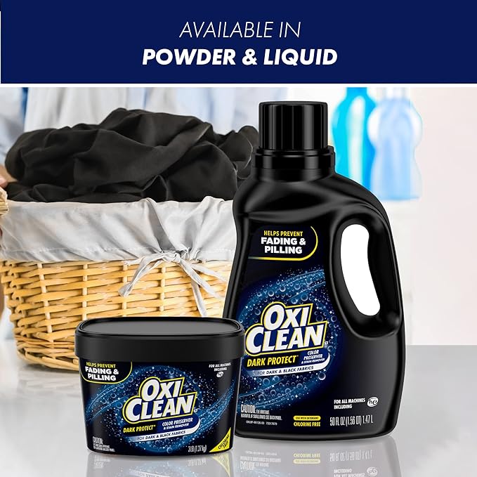 OxiClean Dark Protect Laundry Booster Laundry Stain Remover for Clothes 3 Lbs
