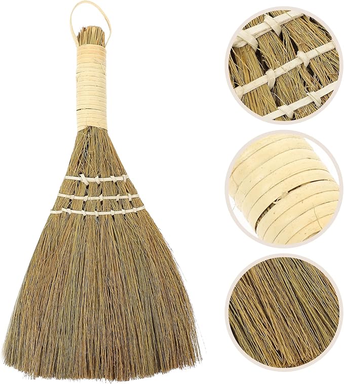 6pcs Small Whisk Broom for Desktop Cleaning Portable Dust Brush for Kitchen Office and Home Use Lightweight Dustpan Included
