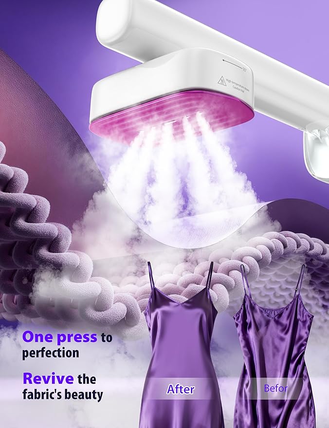 Sundu Iron with Steam1000W Steam Iron for Quilting &amp Sewing25g/min Steam Portable Handheld Garment Steamer20mins Runtime &amp 100ml Large Tank15s Fast Heat-upCeramic PanelWrinkle Remover fo