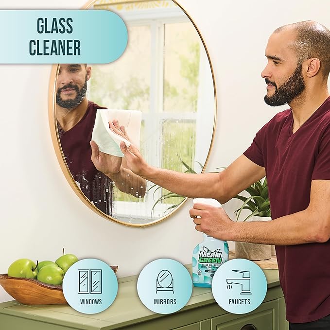 Mean Green Non-Concentrated Ready-to-Use Glass Cleaner Fresh Scent 24 Ounce 6 Pack