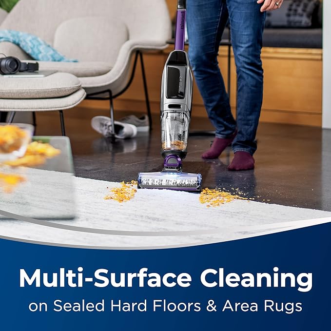 Bissell CrossWave X7 Cordless Pet Pro Multi-Surface Wet Dry Vacuum with WiFi Connectivity 3279 Violet
