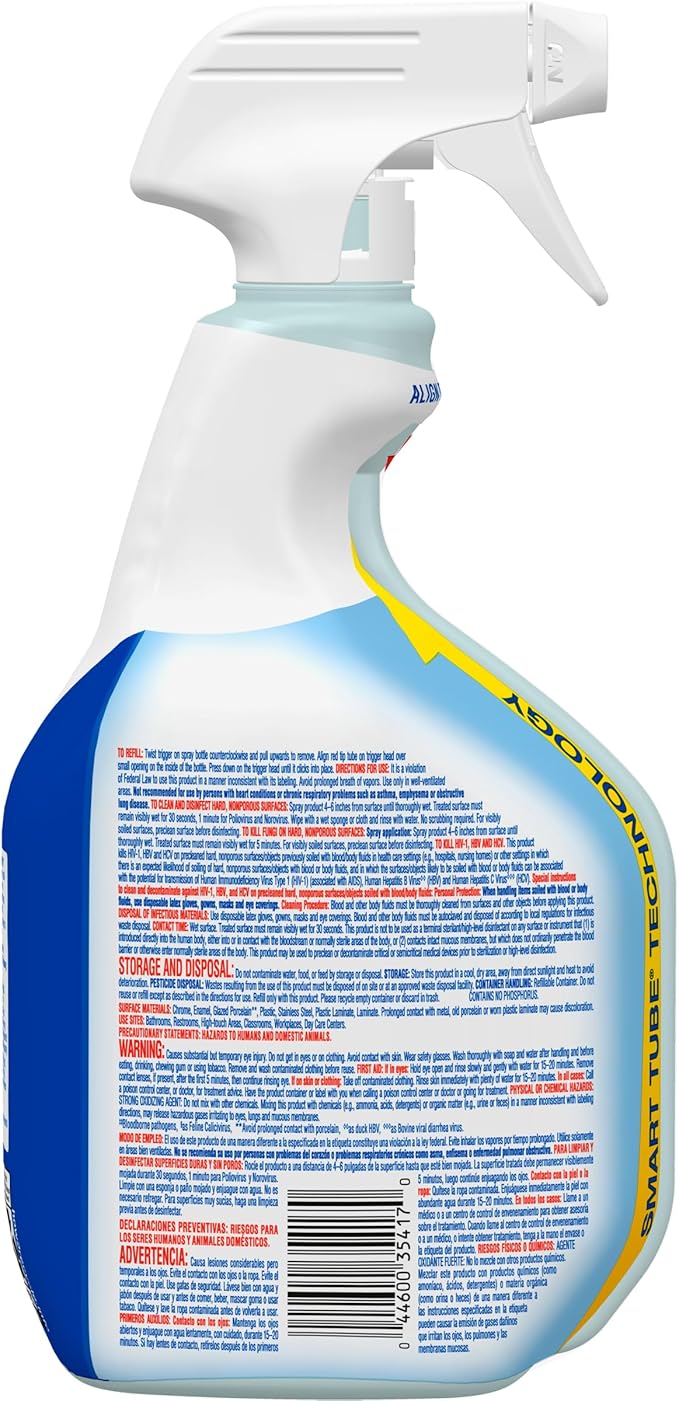 CloroxPro Clorox Clean-Up Disinfectant Cleaner with Bleach Spray 32 Ounces Each (Pack of 9) (35417)