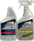 Ultimate Grout Cleaner: Acid-Free Safe Deep Cleaner &amp Stain Remover for Even The Dirtiest Grout. (1-Quart) AND Stone &amp Tile Intensive Cleaner: Concentrated Deep Cleaner. 1-Quart