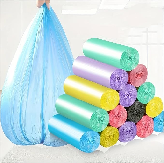 Fit for 300-Pack Extra Thick Blue Tall Kitchen Trash Bags - Strong Leak-Proof &amp Tear-Resistant for Daily Cleanup