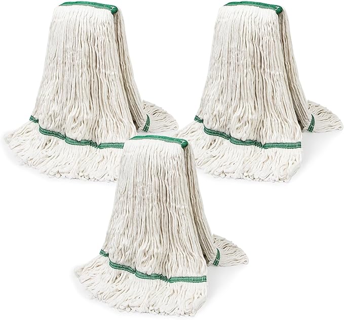 20oz Heavy Mop Replace Head 3 Pack Commerical Replacement Mopmop Head ReplacementReusable Mop Head Refills-Replacement Mop Heads Suitable for Heavy Commercial Industrial Residential Areas