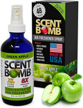 Scent Bomb Air Freshener Spray Long-Lasting Odor Eliminator for Home &amp Car Effective Deodorizer Spray for Kitchen Bathroom Fresh Room Spray &amp Smell Neutralizer Green Apple