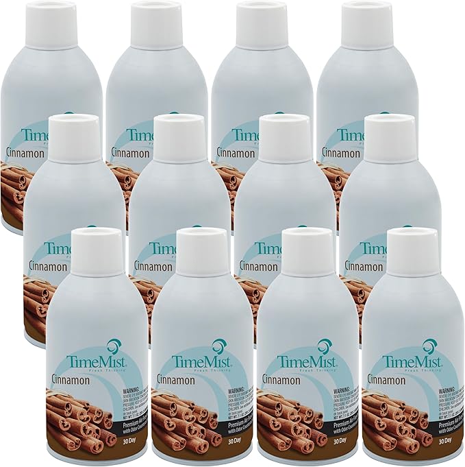 TimeMist 1042746 Metered Fragrance Dispenser Refills Cinnamon 7 oz (Case of 12)