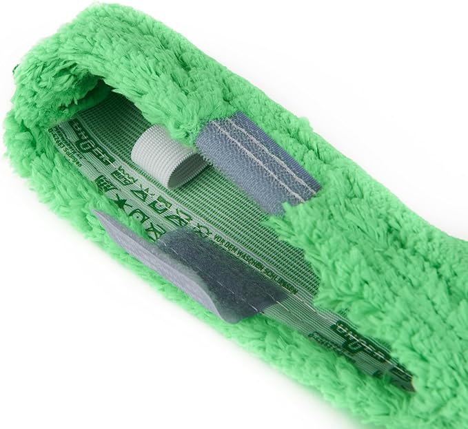 Unger Commercial 14 Micro StripWasher® Sleeve – High-Absorption Microfiber with Integrated Scrub Pad for Streak-Free Window Cleaning NS350