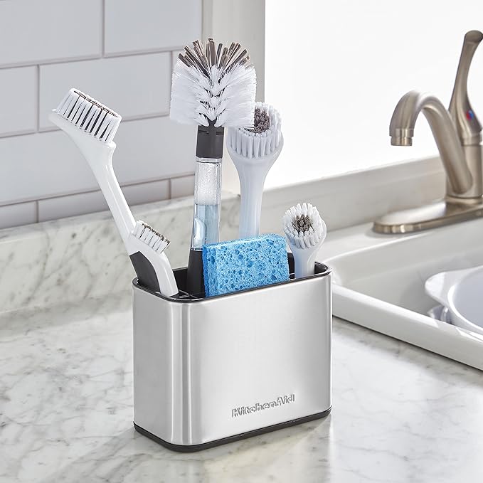 KitchenAid Stainless Steel Sink Brush Caddy