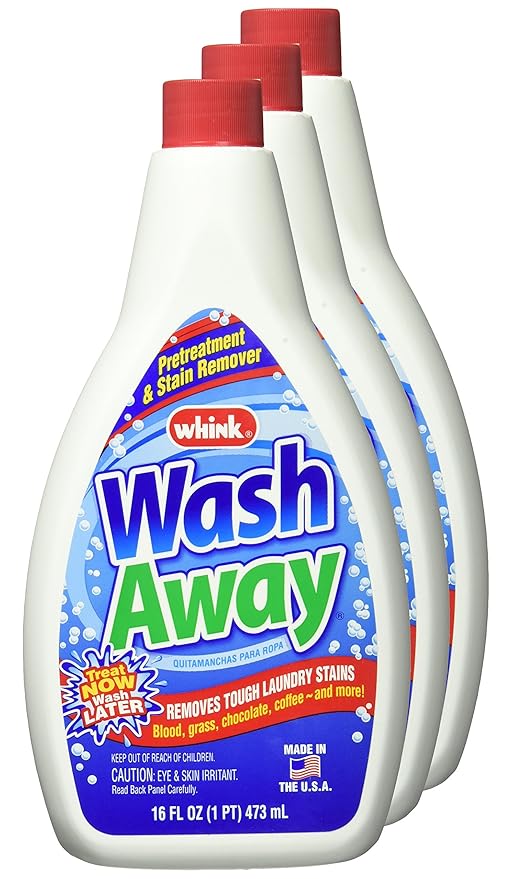 Whink - Wash Away Laundry Stain Remover for Tough Laundry Stains - 16oz 6 Pack