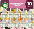 Air Wick Plug in Scented Oil Refill 10ct Summer Delights Scented Oil Air Freshener Essential Oils Eco Friendly