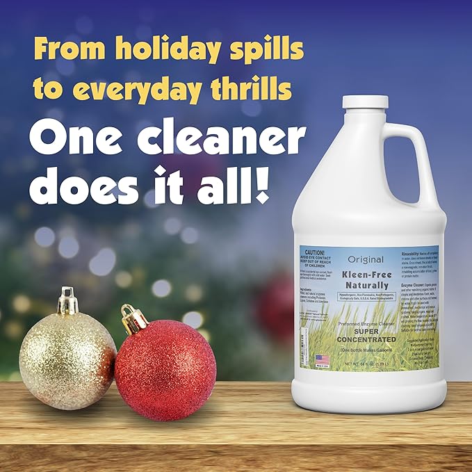 Naturally Preformed Enzyme Cleaner Enzyme Solution Multi-Purpose Cleaner Laundry Additive and More - Concentrate - Original Scent - 64oz