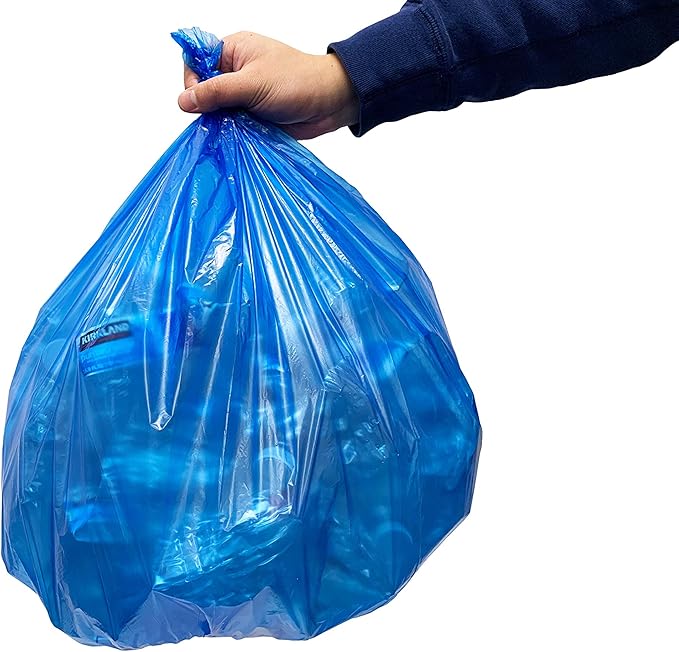 Reli. SuperValue 13 Gallon Recycling Bags | 300 Count | Tall Kitchen | Blue Trash Bags