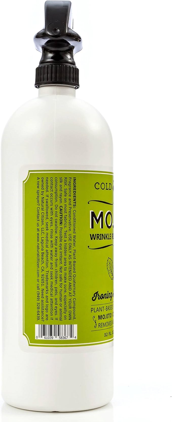 Cold Iron Wrinkle Release Spray for Clothes. 32 fl oz. Citrus Mint &amp Atlas Travel Size 3 fl oz Sea Breeze. Fast Easy to Use Ironing Alternative. Spray Smooth Hang. Award Winning