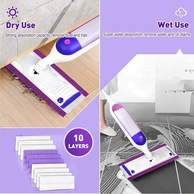 Power Mop Pads Refills for Swiffer PowerMop Multi-Surface Mopping Pad Disposable Replacement Mop Pads Compatible with Swiffer PowerMopSafe on All Finished Floors38 Count.
