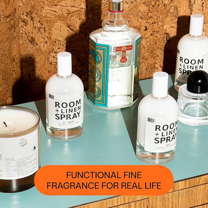 DedCool Room + Linen Spray | Xtra Milk | Natural Fabric &amp Linen Spray | Non-Toxic Essential Oil Infused | Freshens Home Bedding Couch Closet &amp Bath | 3.5 fl oz