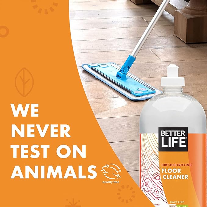 Better Life Tub and Tile Cleaner 32 Oz Pack of 2 + Floor Cleaner Citrus Mint 32 Oz Pack of 1