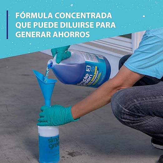 Simple Green 11301 Clean Building Glass Cleaner Concentrate Unscented 1gal Bottle (Case of 2)
