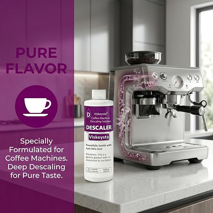 Descaling Solution for OXO Coffee Makers 16.9 fl oz (500ml) Descaler Liquid 4 Uses Citric Acid Formula