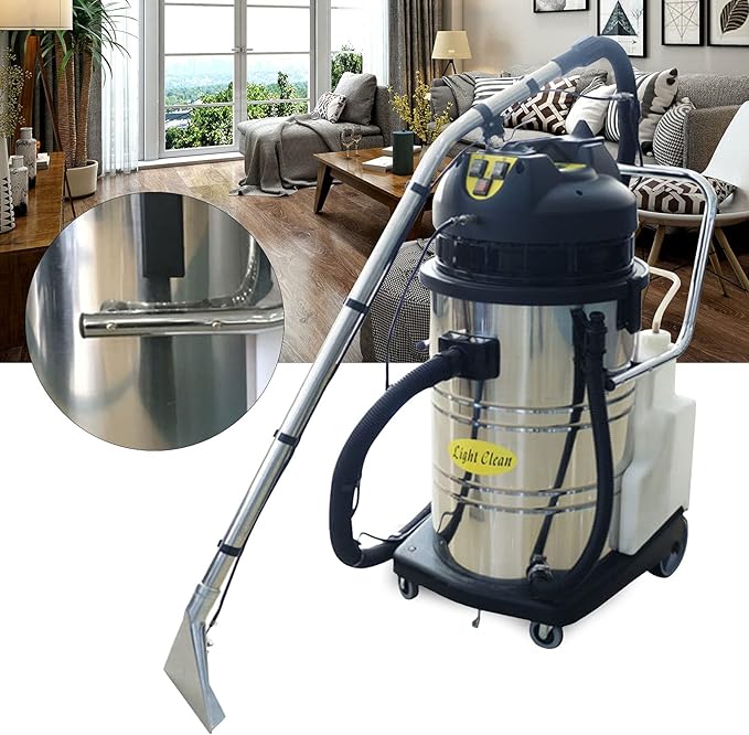 Commercial Carpet Cleaner Machine 2110W 60L Industrial Carpet Cleaner Professional Commercial Carpet Extractor Vacuum Washing Machine for Sofa Curtain Floor Home Hotel