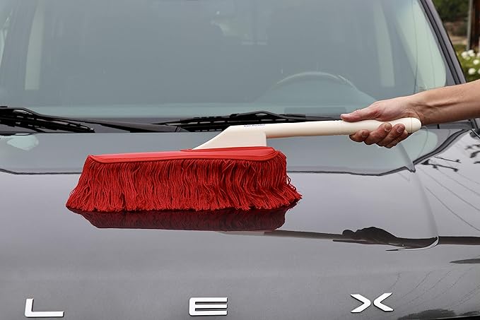 The Original California Car Duster Detailing Kit with Plastic Handle Model Number: 62445  Red