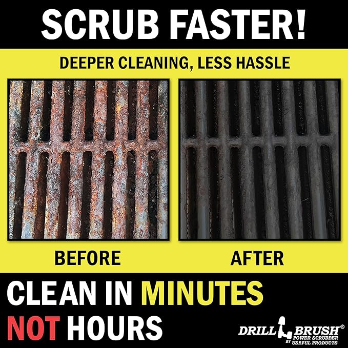 Drillbrush Construction Tools - Soft Medium Ultra Stiff - 3 Scrub Brush Kit - Threaded 5/16 x 24 - Fits Electric - Cordless - Air Pneumatic - Dual Action Orbital Polisher Machine - Rotary - Buffer
