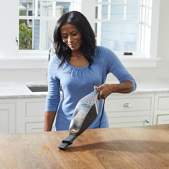 BLACK+DECKER 5-in-1 Vacuum &amp Mop Convertible (Handheld or Upright) Powerful Corded 480-Watt Motor Swivel Steering Unlimited Runtime - Quick Clean with Minimal Effort