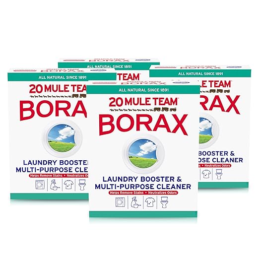 OxiClean Versatile Stain Remover + 20 Mule Team Borax Detergent Booster &amp Cleaner